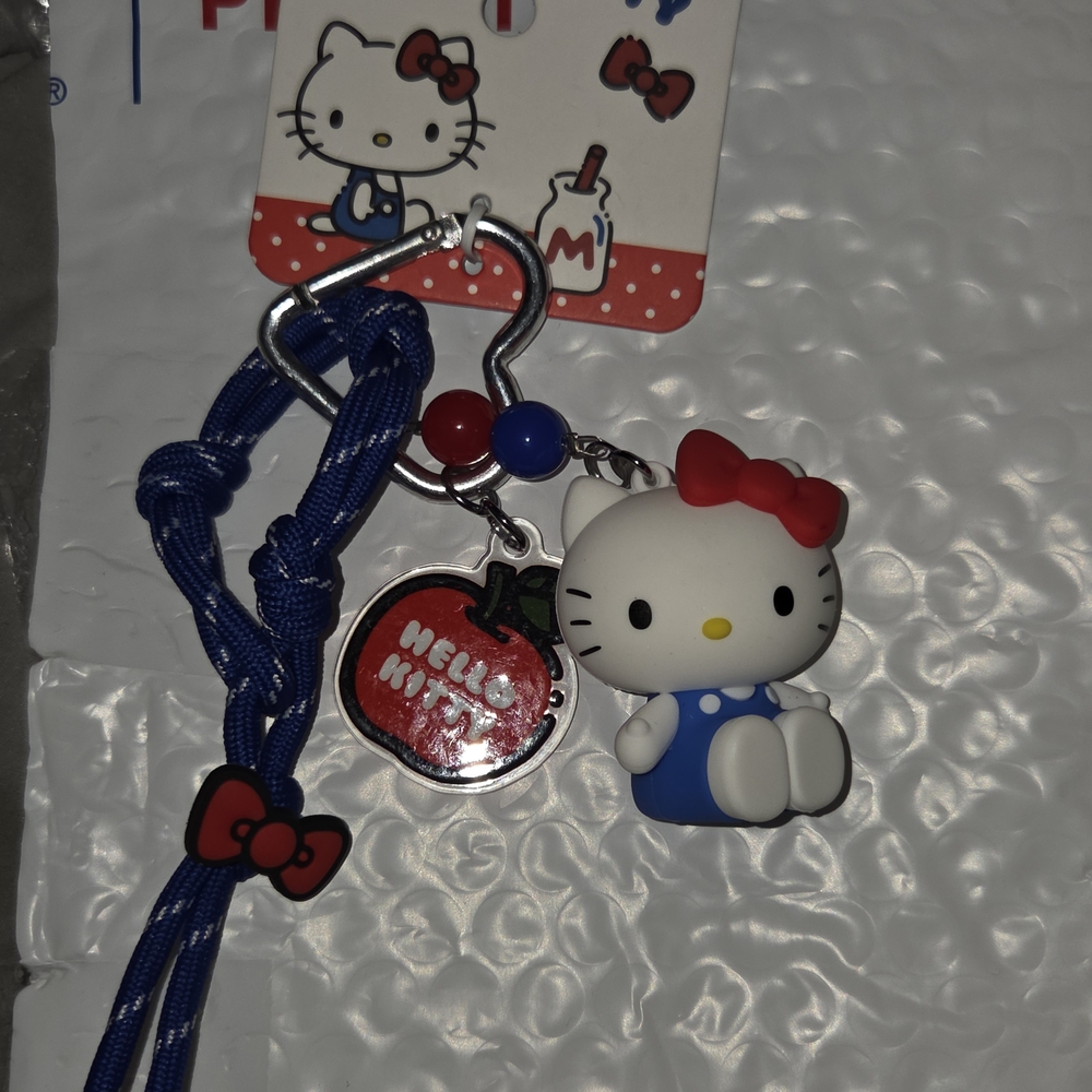 Hello Kitty Charm with Blue and Red Accents